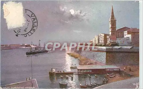 Cartes postales Malta Quarantine Harbour Bateau