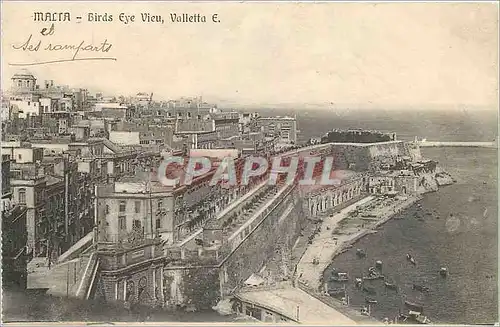 Cartes postales Malta Birds Eye Vieu Valletta