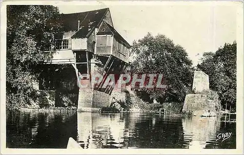 Moderne Karte Vernon Eure Le Vieux Moulin et la Seine