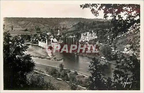 Moderne Karte BESANCON (Doubs) La vallee du Doubs a Avanne