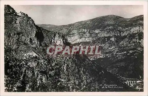 Moderne Karte GOURDON et le Pont du Loup