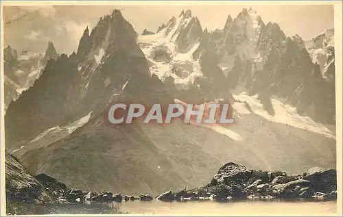 Cartes postales moderne Mont-Blanc vue dur les Aiguilles