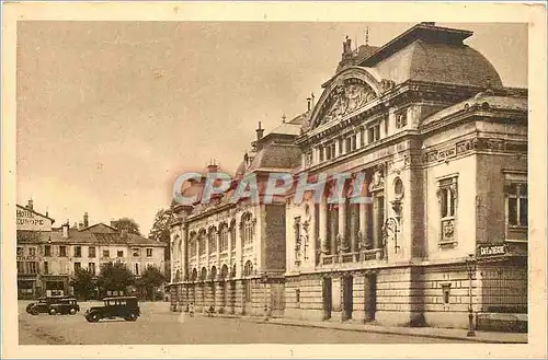 Ansichtskarte AK BOURG en BRESSE Theatre et Place de la Comedie