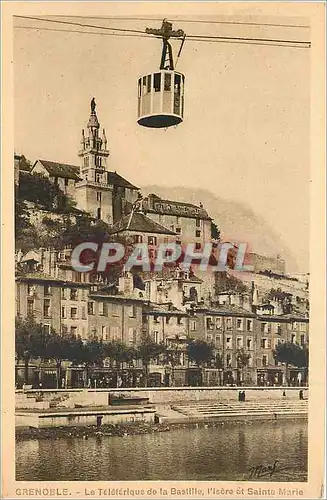 Ansichtskarte AK GRENOBLE - Le Teleferique de la Bastillle