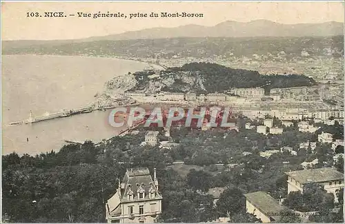 Cartes postales NICE prise du Mont-Boron