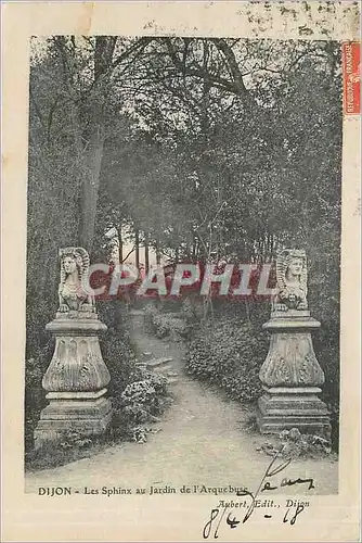 Ansichtskarte AK DIJON Les Sphinx au Jardin de l'Arquebuse