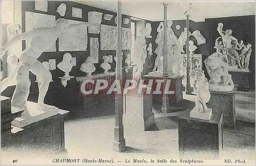 Cartes postales CHAUMONT - Le Musee  la salle des Sculptures
