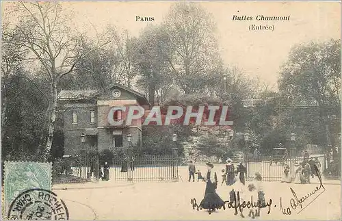 Cartes postales PARIS  Buttes-Chaumont Entree