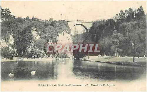 Ansichtskarte AK PARIS  Buttes-Chaumont Le pont de briques