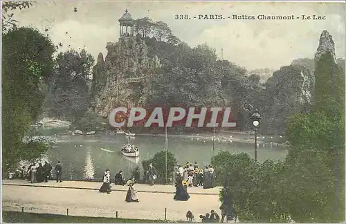 Ansichtskarte AK PARIS  Buttes-Chaumont Le lac