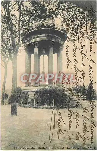 Cartes postales PARIS  Buttes-Chaumont Le Belvedere