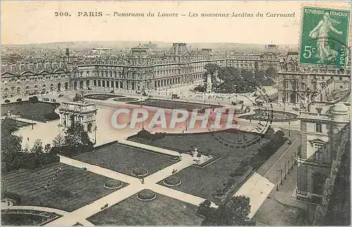 Cartes postales PARIS Panorama du Louvre