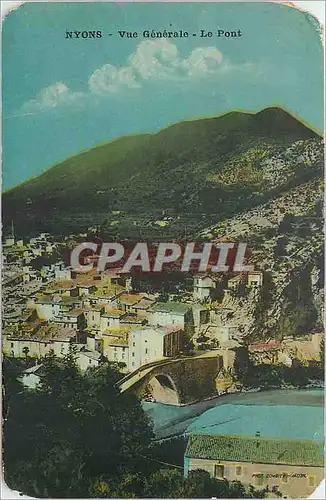 Cartes postales NYONS Vue generale Le pont