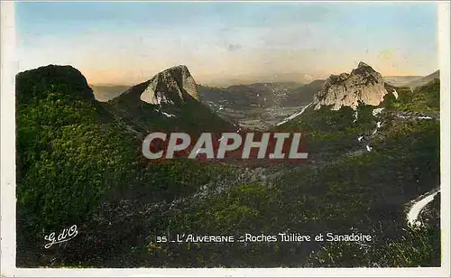 Cartes postales moderne l'AUVERGNE Roches Tulliere et Sanadoire