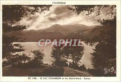 Ansichtskarte AK LE LAC CHAMBON et les Monts Dore Sancy