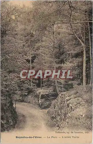 Cartes postales BAGNOLES DE L'ORNE Le parc L'allee verte