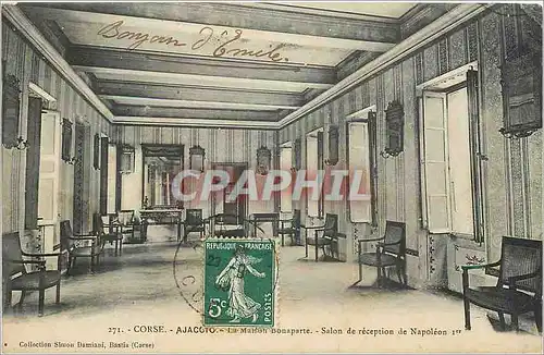 Ansichtskarte AK CORSE.- AJACCIO La Maison Bonaparte Salon de Reception de Napoleon 1er