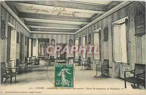 Cartes postales CORSE.- AJACCIO La Maison Bonaparte Salon de Reception de Napoleon 1er