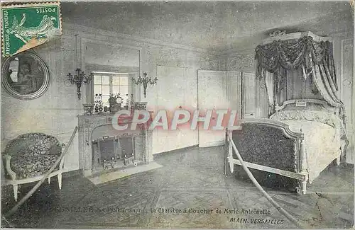 Ansichtskarte AK Le Petit Trianon La chambre a coucher de Marie Antoinette