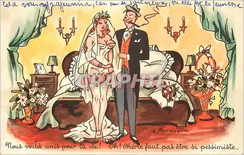 Moderne Karte Femme Mariage