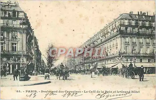 Cartes postales PARIS-Boulevard des Capucines