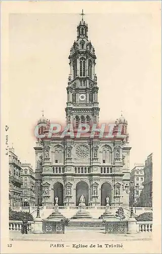 Cartes postales PARIS-Eglise de la Trinit�