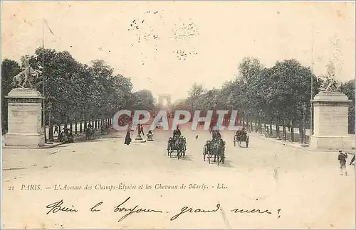 Cartes postales PARIS L'Avenue des Champs-Elysees