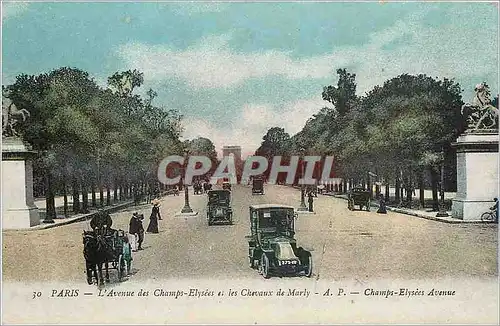 Cartes postales PARIS L'Avenue des Champs-Elysees