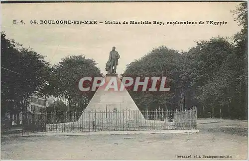 Cartes postales BOULOGNE-SUR-MER - Statue de Mariette Bey