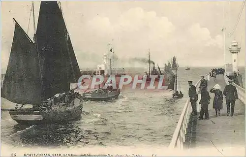 Cartes postales BOULOGNE-SUR-MER Bateaux Phare