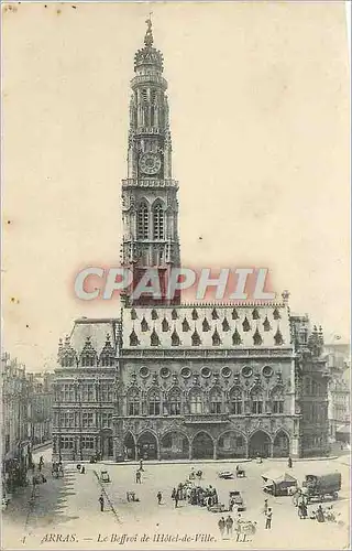 Cartes postales ARRAS Le Beffroi de l'Hotel de Ville