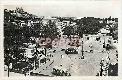 Cartes postales LYON Place Carnot et Cours de Verdun Tramways