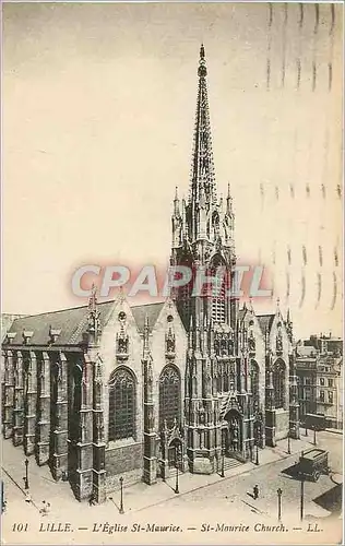 Cartes postales LILLE L'Eglise St-Maurice