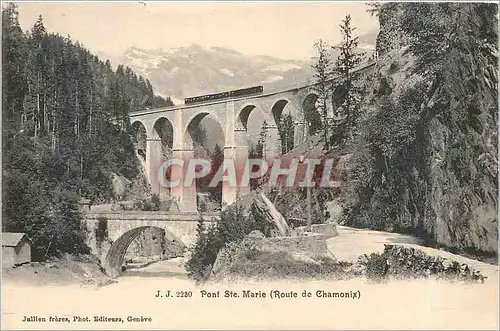 Ansichtskarte AK Pont-Ste Marie (Route de Chamonix)