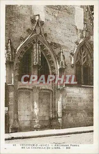 Cartes postales VENDOME - ANCIENNE PORTE DE LA CHAPELLE DU LYCEE