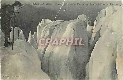 Ansichtskarte AK CHAMONIX Seracs Crevasses du plateau superieur