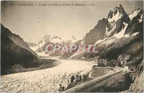 Cartes postales CHAMONIX LA mer de glace de Montreux