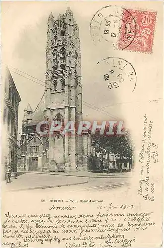 Cartes postales ROUEN_Tour Saint-Laurent