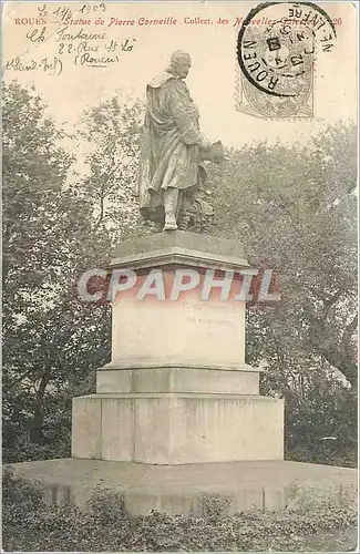 Cartes postales ROUEN_Statue de Pierre Corneille