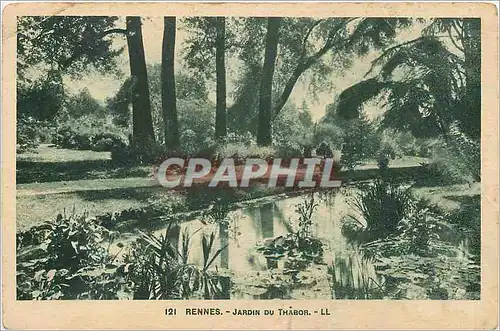 Cartes postales RENNES_ JARDIN DU THABOR