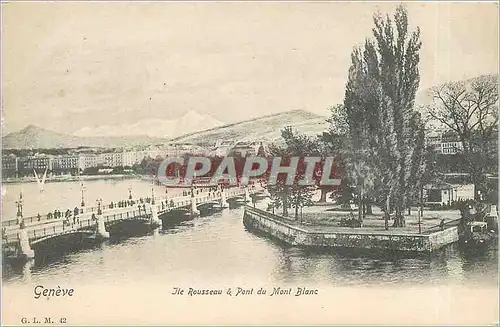 Cartes postales Gen�ve Pont du Mont-Blanc
