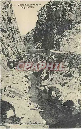 Cartes postales Vallee du Rebeuty Gorges d'Able