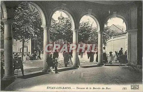 Ansichtskarte AK EVIAN-LES-BAINS  Terrasse de la buvette du pmarc