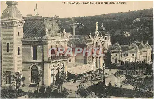 Cartes postales BESANCON Bains salins de la Mouillere Le casino