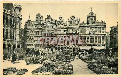 Cartes postales BRUXELLES GRAND PLACE - MARCHE AUX FLEURS