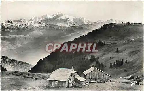 Cartes postales GEX- COL DE LA FAUCILLE Panorama sur le Mont Blanc