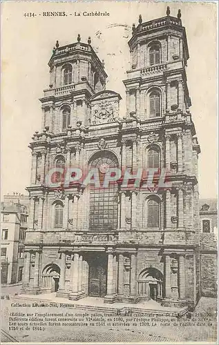 Cartes postales RENNES - La Cathedrale