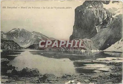 Ansichtskarte AK DAUPHINE - Massif du Pelvoux Le lac de l'Eychauda