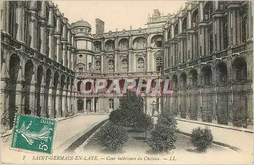 Cartes postales SAINT-GERMAIN-EN-LAYE  Cour interieur du Chateau