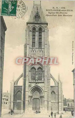 Cartes postales BOULOGNE-SUR-MER Eglise St-Pierre Quartier des Marins